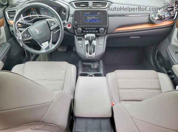 JHLRW2H90KX005765 2019 HONDA CR-V Gray Вид панелі приладів