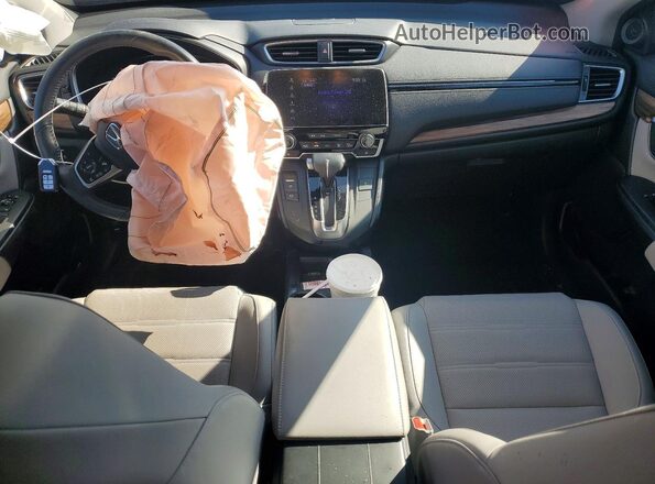 JHLRW2H90KX008021 2019 HONDA CR-V Silver Widok deski rozdzielczej