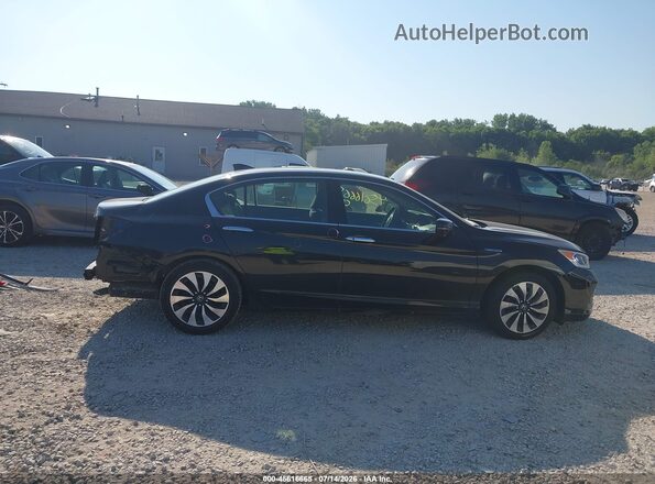 JHMCR6F33HC010263 2017 HONDA ACCORD Black Widok wnętrza z tyłu
