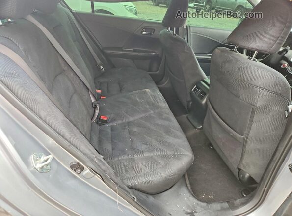 JHMCR6F34HC005895 2017 HONDA ACCORD Silver Rear seats view