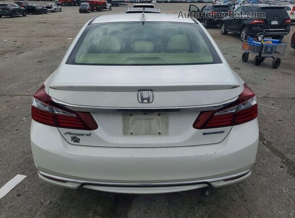 JHMCR6F35HC005873 2017 HONDA ACCORD White Հետևի տեսք
