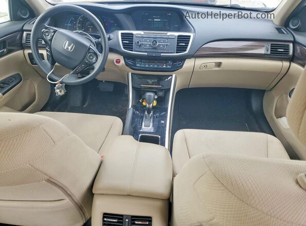 JHMCR6F35HC005873 2017 HONDA ACCORD White Առջևի վահանակի տեսք