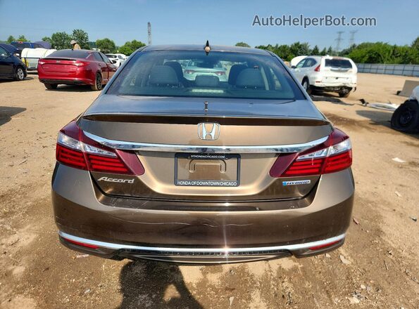 JHMCR6F35HC007218 2017 HONDA ACCORD Brown Հետևի տեսք