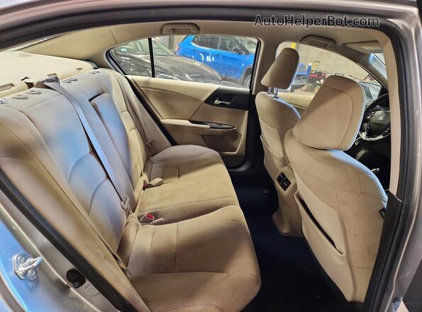 JHMCR6F38HC019122 2017 HONDA ACCORD Silver უკანა სავარძლების ხედი