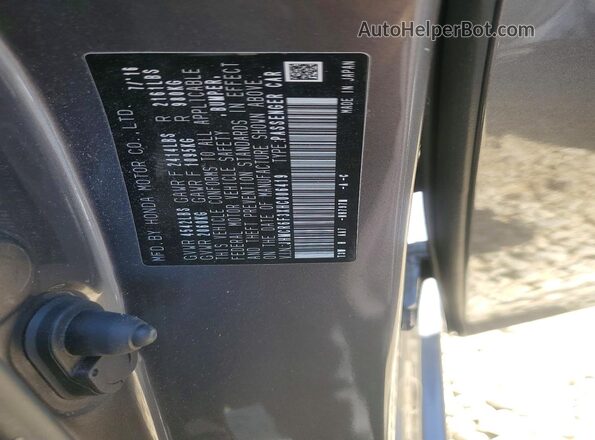 JHMCR6F3XHC006419 2017 HONDA ACCORD Gray Engine compartment view