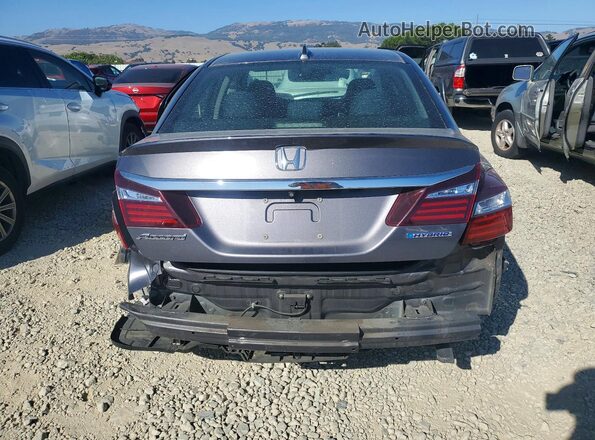 JHMCR6F3XHC006419 2017 HONDA ACCORD Gray Rear view