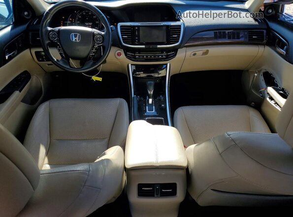 JHMCR6F50HC021271 2017 HONDA ACCORD Blue Առջևի վահանակի տեսք