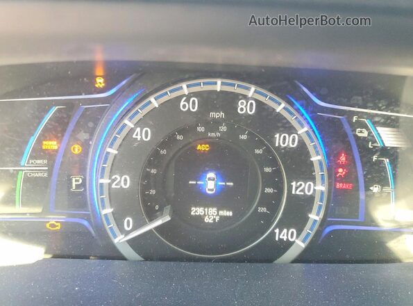 JHMCR6F51HC012482 2017 HONDA ACCORD Gray Widok zestawu wskaźników