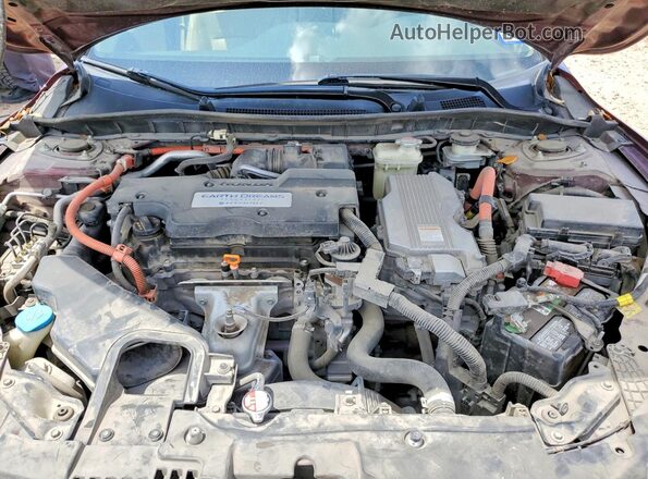 JHMCR6F51HC029430 2017 HONDA ACCORD Burgundy Vista interior trasera