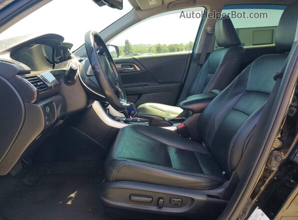JHMCR6F52HC003855 2017 HONDA ACCORD Black Front interior view