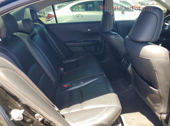 JHMCR6F52HC003855 2017 HONDA ACCORD Black Rear seats view
