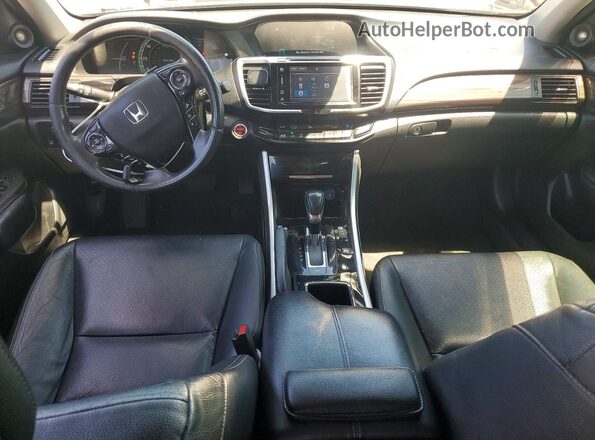 JHMCR6F52HC003855 2017 HONDA ACCORD Black Dashboard view
