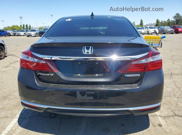 JHMCR6F52HC003855 2017 HONDA ACCORD Black Rear view