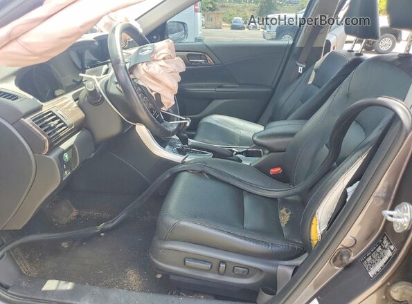JHMCR6F53HC029736 2017 HONDA ACCORD Gray Front interior view