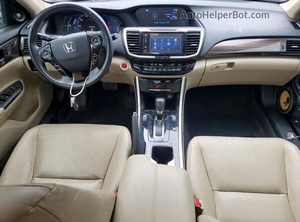 JHMCR6F55HC015840 2017 HONDA ACCORD Gray Widok deski rozdzielczej