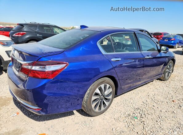 JHMCR6F56HC001980 2017 HONDA ACCORD Blue Trasero derecho