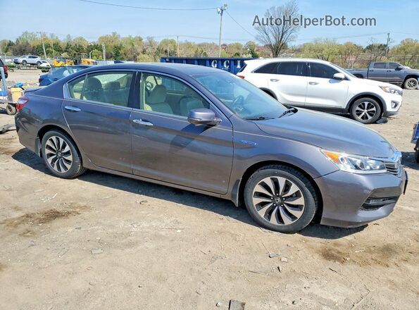 JHMCR6F56HC017631 2017 HONDA ACCORD Серый Передняя правая четверть