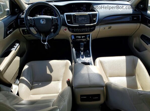 JHMCR6F56HC017631 2017 HONDA ACCORD Серый Вид панели приборов