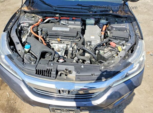 JHMCR6F56HC017631 2017 HONDA ACCORD Серый Вид задней части салона