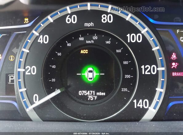 JHMCR6F57HC028783 2017 HONDA ACCORD Black უკანა სავარძლების ხედი