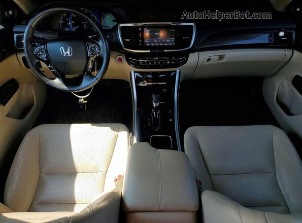 JHMCR6F58HC012981 2017 HONDA ACCORD Серый Вид панели приборов