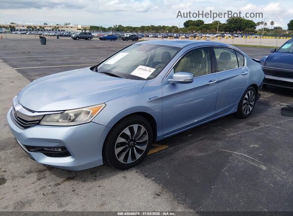 JHMCR6F58HC023771 2017 HONDA ACCORD Blue წინა მარცხენა ხედი სამი მეოთხედიდან