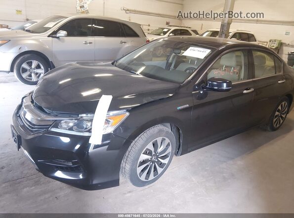 JHMCR6F59HC010432 2017 HONDA ACCORD Черный Передняя левая четверть