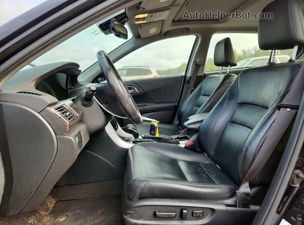 JHMCR6F59HC030552 2017 HONDA ACCORD Черный Вид салона спереди