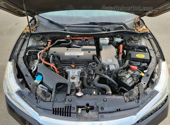 JHMCR6F59HC030552 2017 HONDA ACCORD Черный Вид задней части салона