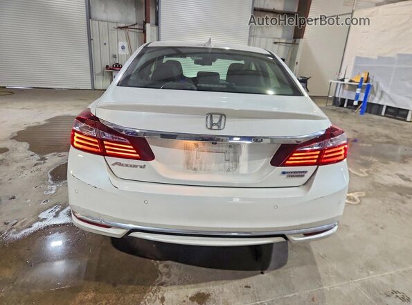 JHMCR6F71HC012838 2017 HONDA ACCORD White უკანა ხედი