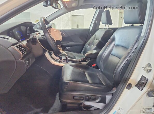 JHMCR6F71HC012838 2017 HONDA ACCORD White წინა სალონის ხედი