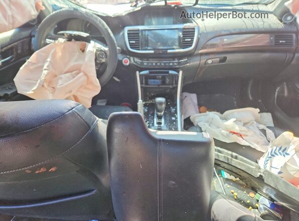 JHMCR6F72HC006580 2017 HONDA ACCORD Black წინა პანელის ხედი