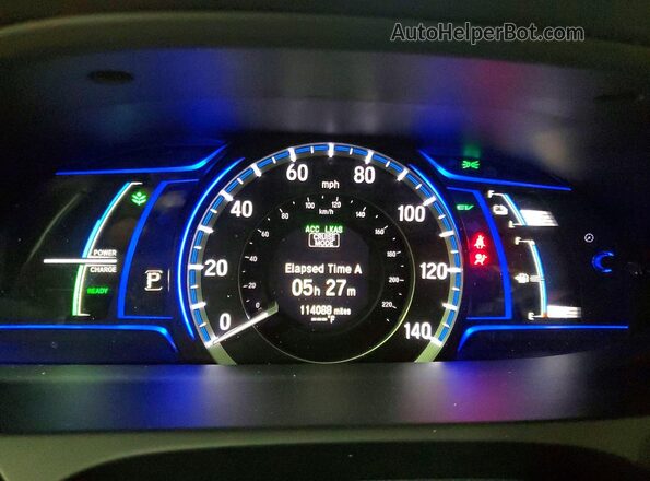 JHMCR6F74HC005852 2017 HONDA ACCORD White Вид щитка приладів