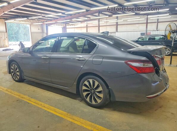 JHMCR6F74HC007536 2017 HONDA ACCORD Gray Trasero izquierdo