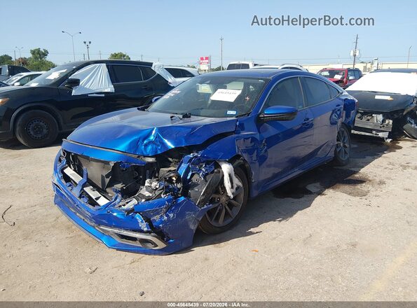 JHMFC1F31KX004690 2019 HONDA CIVIC Синий Передняя левая четверть
