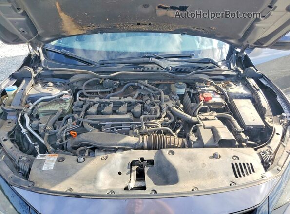 JHMFC1F32KX005475 2019 HONDA CIVIC Gray Rear interior view