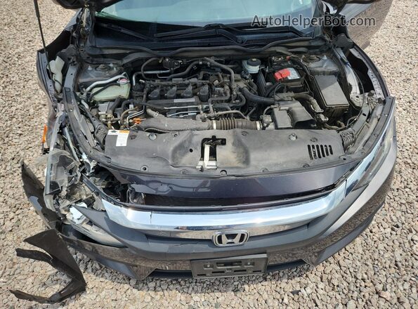 JHMFC1F33JX000445 2018 HONDA CIVIC Gray Вид задньої частини салону