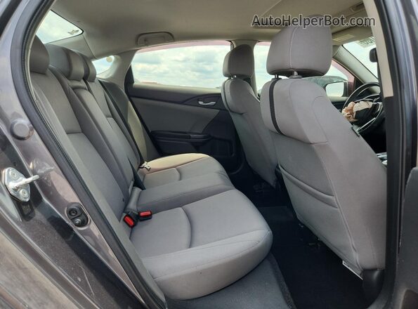 JHMFC1F33JX000445 2018 HONDA CIVIC Gray Вид задніх сидінь