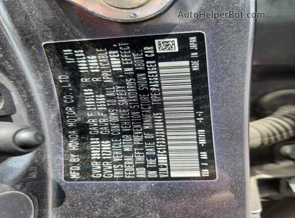 JHMFC1F33JX000445 2018 HONDA CIVIC Gray Вид підкапотного простору