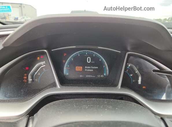 JHMFC1F33JX000445 2018 HONDA CIVIC Gray Вид щитка приладів
