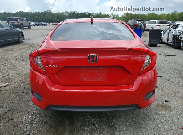 JHMFC1F34JX003595 2018 HONDA CIVIC Красный Вид сзади
