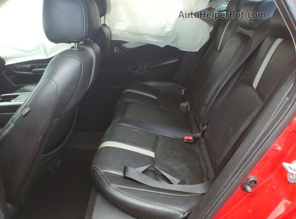 JHMFC1F34JX003595 2018 HONDA CIVIC Красный Вид задних сидений