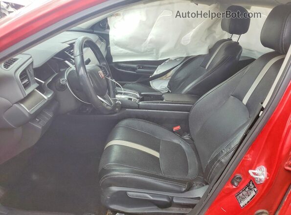 JHMFC1F34JX003595 2018 HONDA CIVIC Красный Вид салона спереди