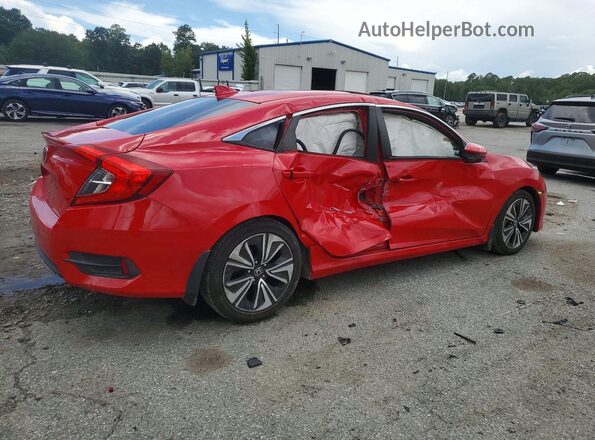 JHMFC1F34JX003595 2018 HONDA CIVIC Красный Задняя правая четверть