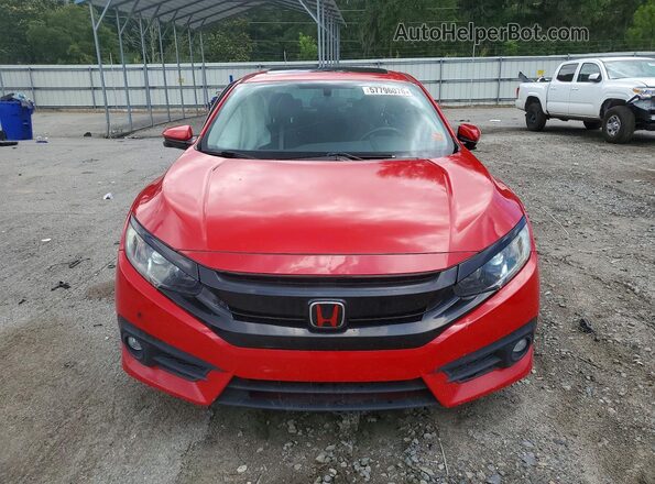 JHMFC1F34JX003595 2018 HONDA CIVIC Красный Вид спереди