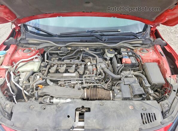 JHMFC1F34JX003595 2018 HONDA CIVIC Красный Вид задней части салона