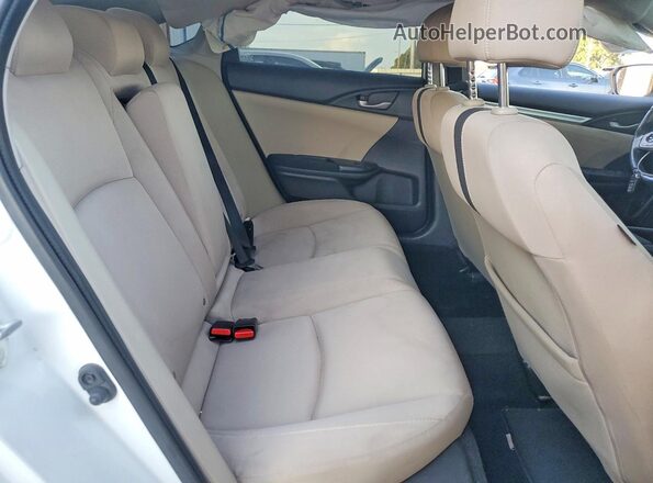 JHMFC1F34KX007440 2019 HONDA CIVIC White Vista de los asientos traseros