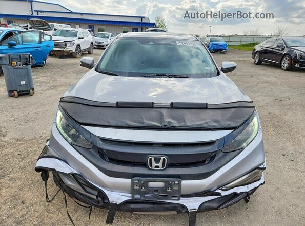 JHMFC1F34KX007857 2019 HONDA CIVIC Silver წინა ხედი