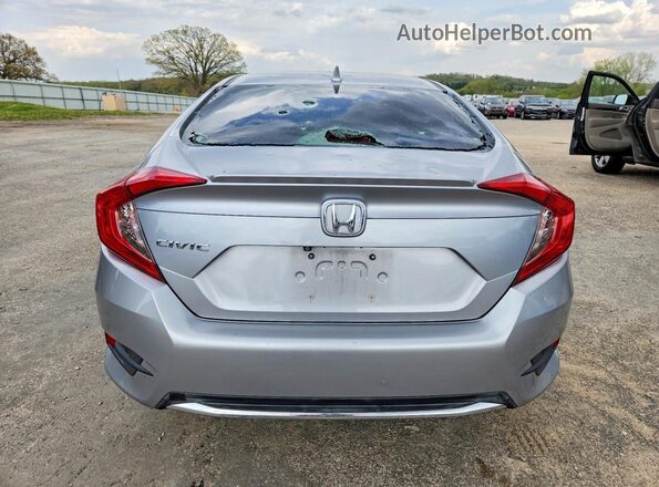 JHMFC1F34KX007857 2019 HONDA CIVIC Silver უკანა ხედი