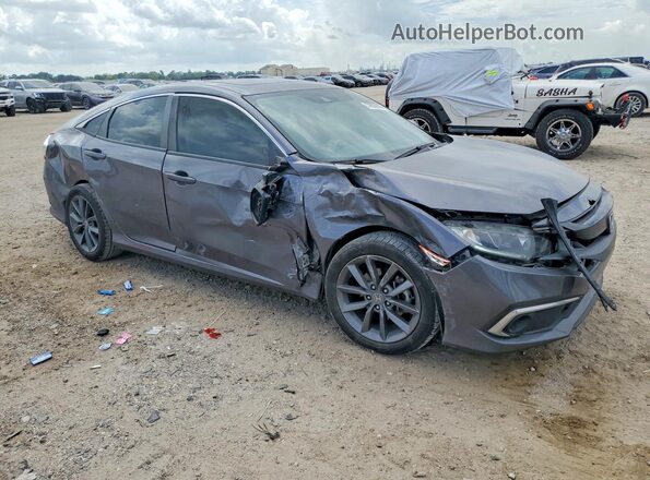 JHMFC1F34KX014274 2019 HONDA CIVIC Gray Առջևի աջ